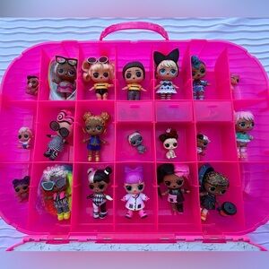 Doll collection and case L.O.L. Surprise! w/ Fashion Runway 21 dolls and pets